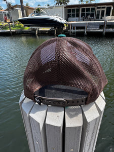White/Green Trucker Triple Kill Skeleton Hat