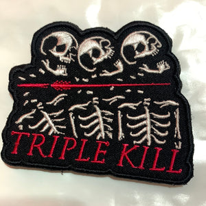 Triple Kill Brand Embroidered Patch